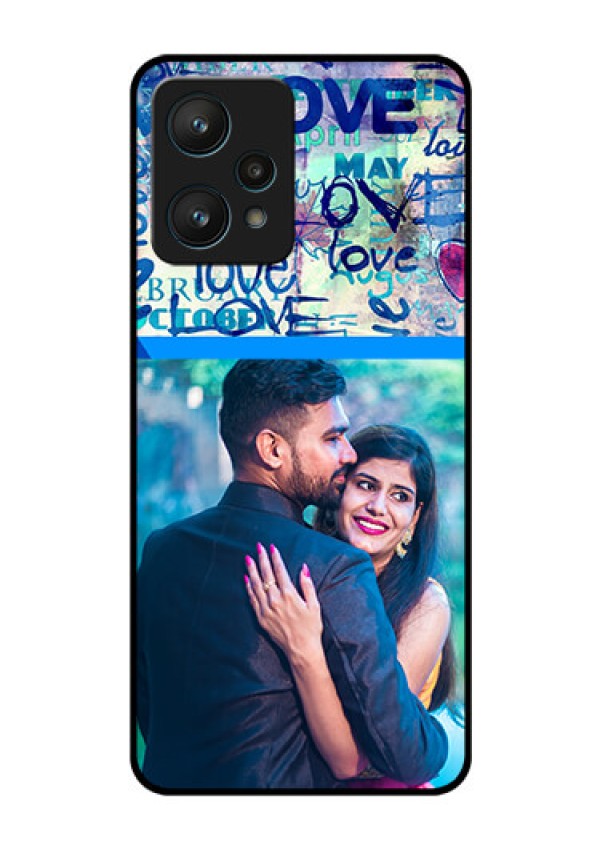 Realme 9 Pro 5G Custom Glass Mobile Case - Colorful Love Design