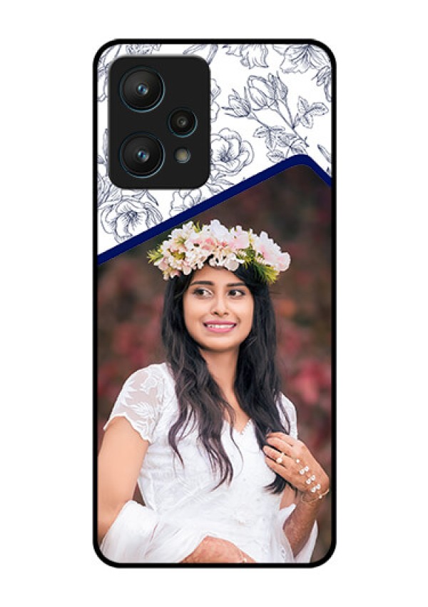 Realme 9 Pro 5G Personalized Glass Phone Case - Premium Floral Design