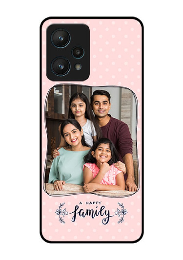 Realme 9 Pro 5G Custom Glass Phone Case - Family with Dots Design