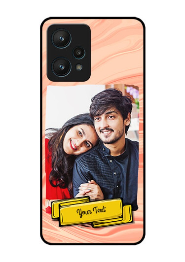 Realme 9 Pro 5G Personalized Glass Phone Case - Marble Texture Design