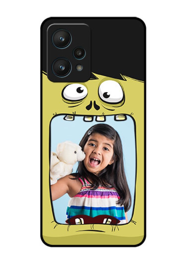 Realme 9 Pro 5G Personalized Glass Phone Case - Cartoon monster back case Design