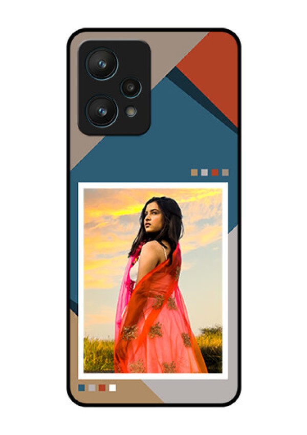 Realme 9 Pro 5G Personalized Glass Phone Case - Retro color pallet Design