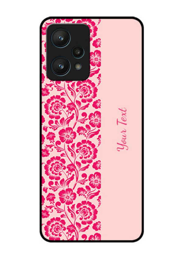 Realme 9 Pro 5G Custom Glass Phone Case - Attractive Floral Pattern Design