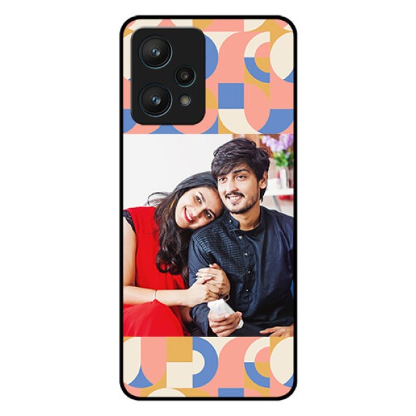 Realme 9 Pro 5G Photo Printing on Glass Case - Semi-circle Maze Pattern Design
