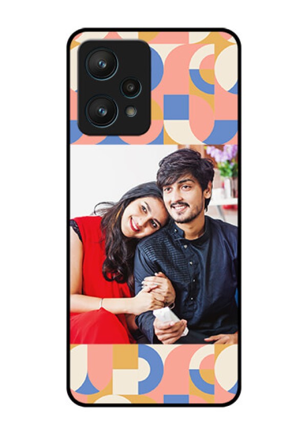 Realme 9 Pro 5G Photo Printing on Glass Case - Semi-circle Maze Pattern Design