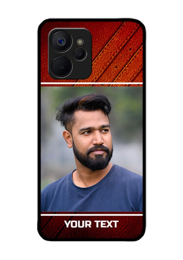 Realme 9i 5G Personalized Glass Phone Case - Leather Phone Case Design