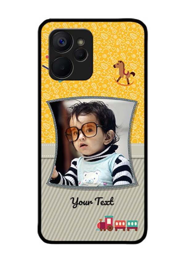 Realme 9i 5G Personalized Glass Phone Case - Baby Picture Upload Design