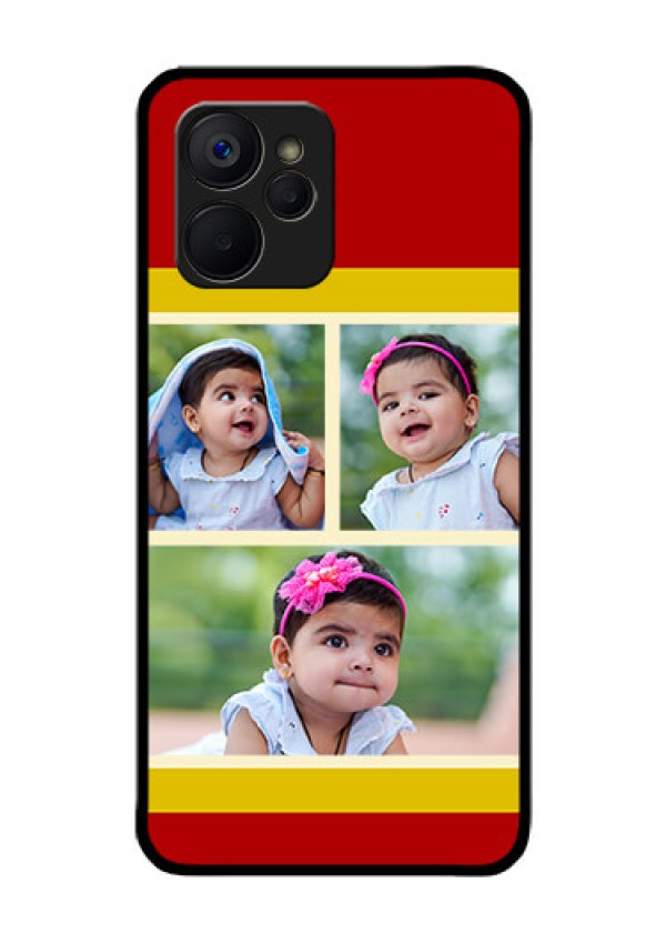 Realme 9i 5G Custom Glass Mobile Case - Multiple Pic Upload Design