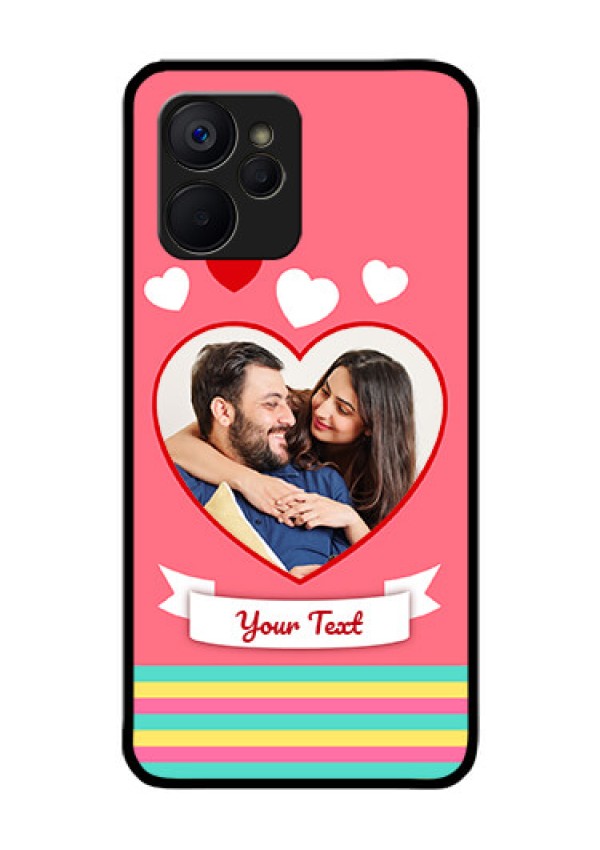 Realme 9i 5G Photo Printing on Glass Case - Love Doodle Design