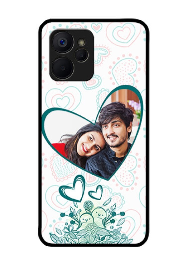 Realme 9i 5G Photo Printing on Glass Case - Premium Couple Design