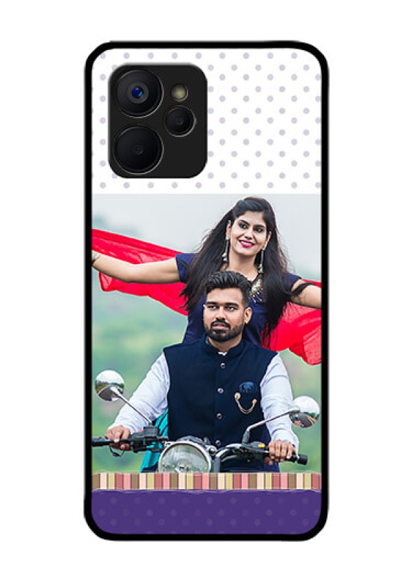Realme 9i 5G Photo Printing on Glass Case - Cute Family Design