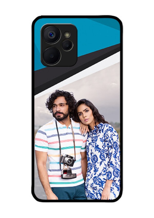 Realme 9i 5G Photo Printing on Glass Case - Simple Pattern Photo Upload Design