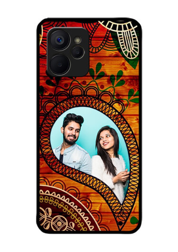 Realme 9i 5G Personalized Glass Phone Case - Abstract Colorful Design
