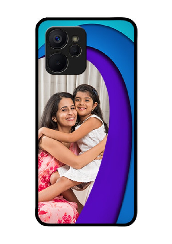 Realme 9i 5G Photo Printing on Glass Case - Simple Pattern Design