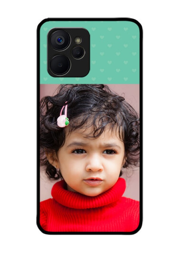 Realme 9i 5G Custom Glass Phone Case - Lovers Picture Design