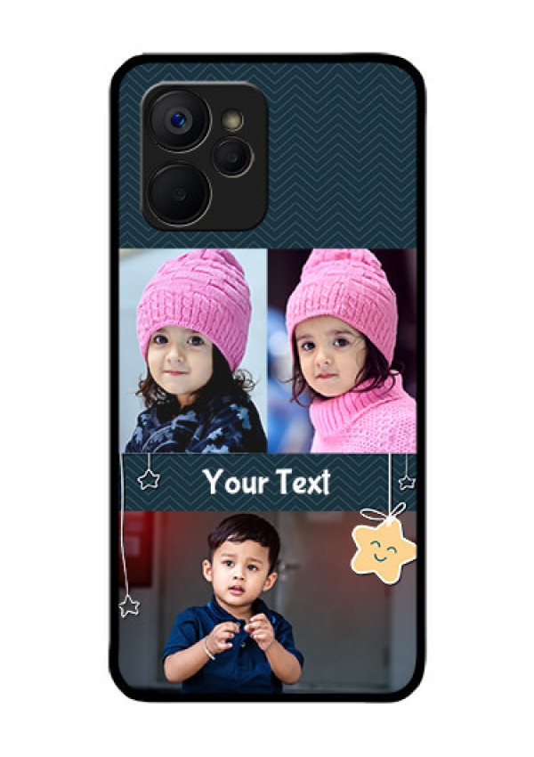 Realme 9i 5G Custom Glass Mobile Case - Hanging Stars Design