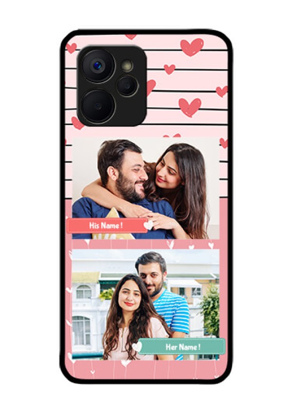 Realme 9i 5G Custom Glass Mobile Case - Photo with Heart Design