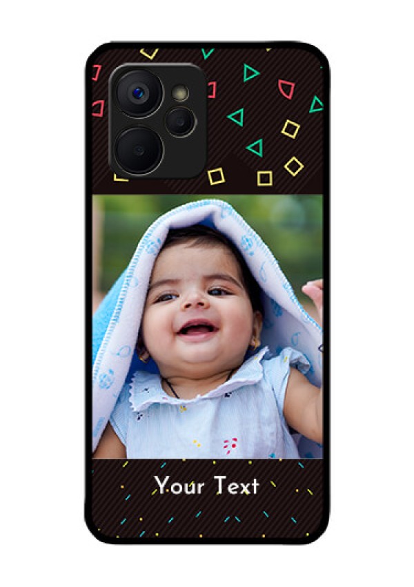 Realme 9i 5G Custom Glass Phone Case - with confetti birthday design