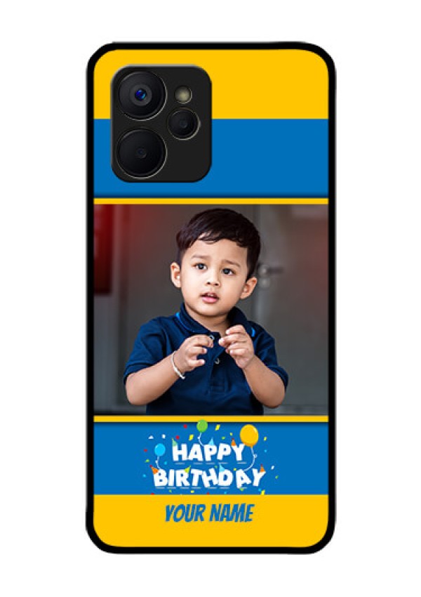 Realme 9i 5G Custom Glass Mobile Case - Birthday Wishes Design