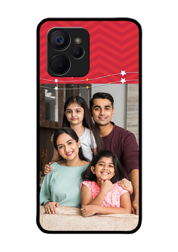 Realme 9i 5G Personalized Glass Phone Case - Happy Family Design