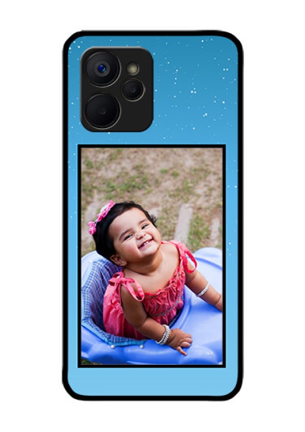 Realme 9i 5G Custom Glass Mobile Case - Wave Pattern Colorful Design