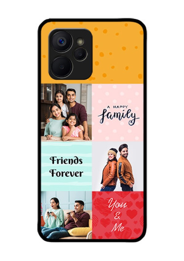 Realme 9i 5G Personalized Glass Phone Case - Images with Quotes Design