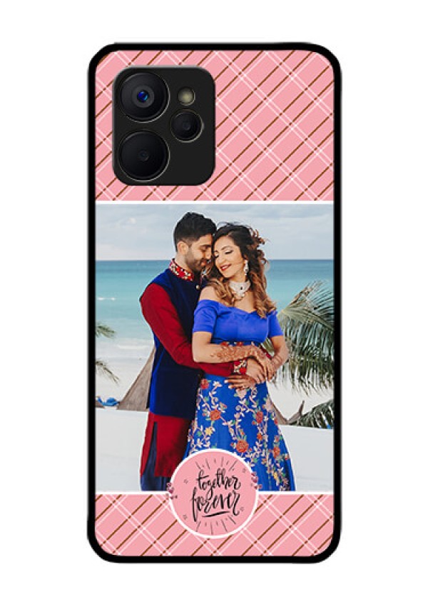 Realme 9i 5G Personalized Glass Phone Case - Together Forever Design