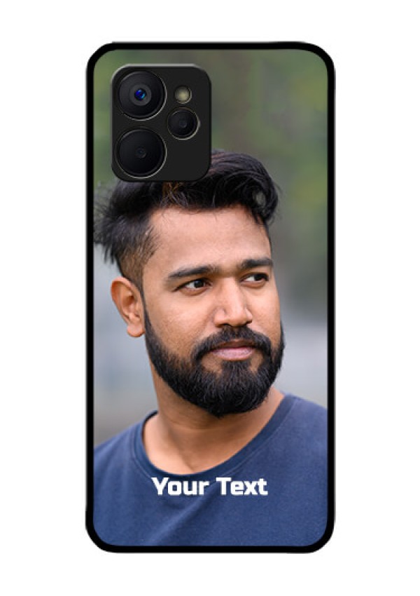 Realme 9i 5G Glass Mobile Cover: Photo with Text