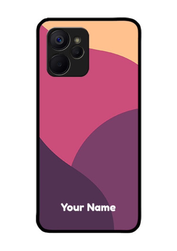 Realme 9i 5G Custom Glass Phone Case - Mixed Multi-colour abstract art Design