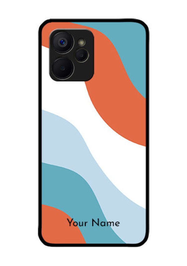 Realme 9i 5G Custom Glass Mobile Case - coloured Waves Design
