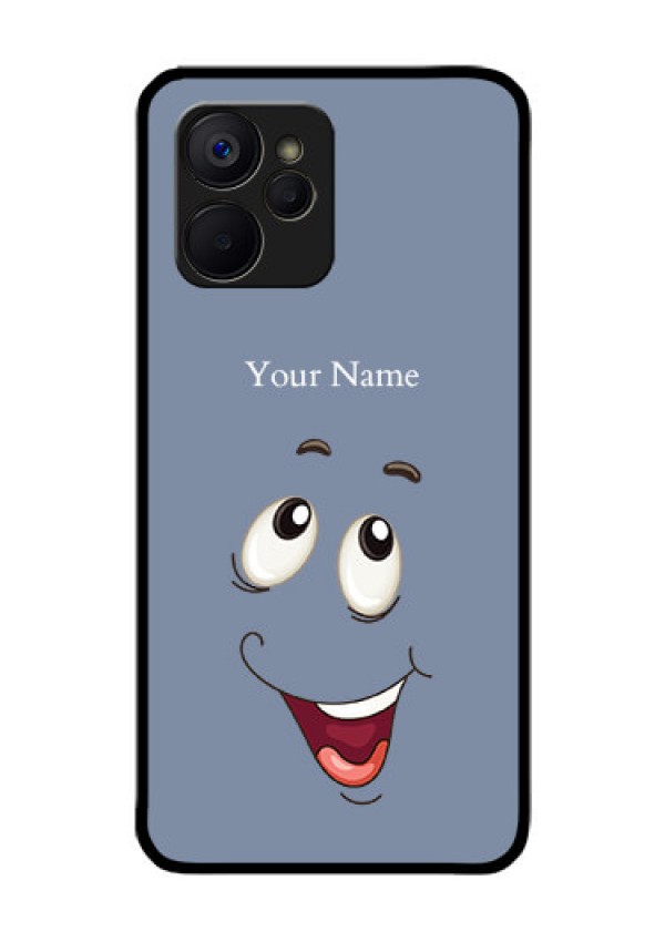 Realme 9i 5G Photo Printing on Glass Case - Laughing Cartoon Face Design