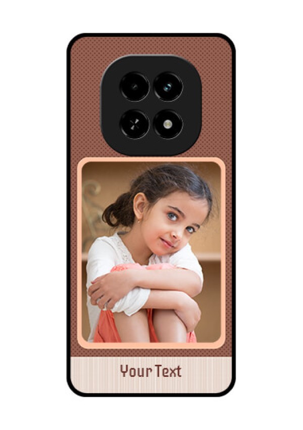 Realme C63 5G Custom Glass Phone Case - Simple Pic Upload Design