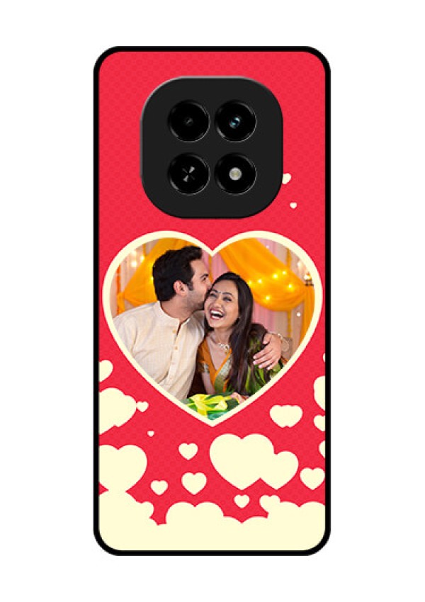 Realme C63 5G Custom Glass Phone Case - Love Symbols Phone Cover Design