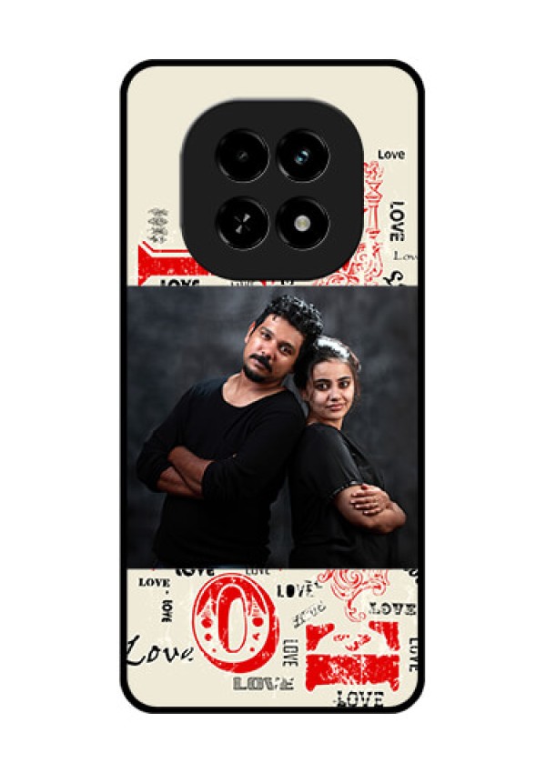 Realme C63 5G Custom Glass Phone Case - Trendy Love Design Case