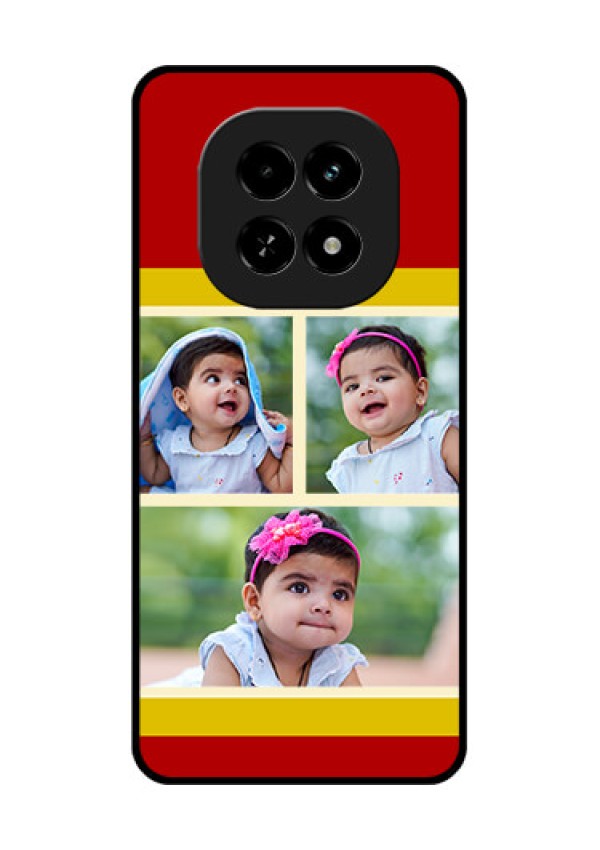 Realme C63 5G Custom Glass Phone Case - Multiple Pic Upload Design