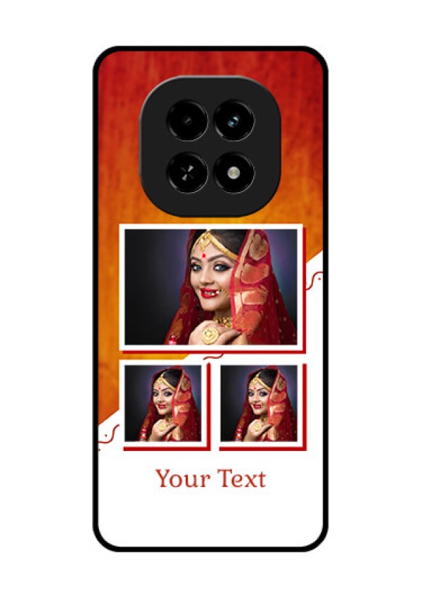 Realme C63 5G Custom Glass Phone Case - Wedding Memories Design