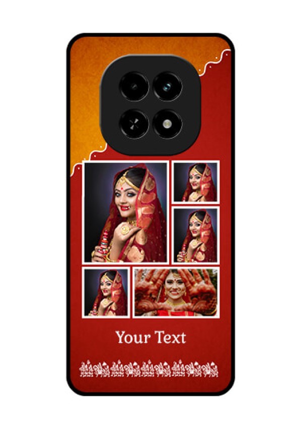 Realme C63 5G Custom Glass Phone Case - Wedding Pic Upload Design