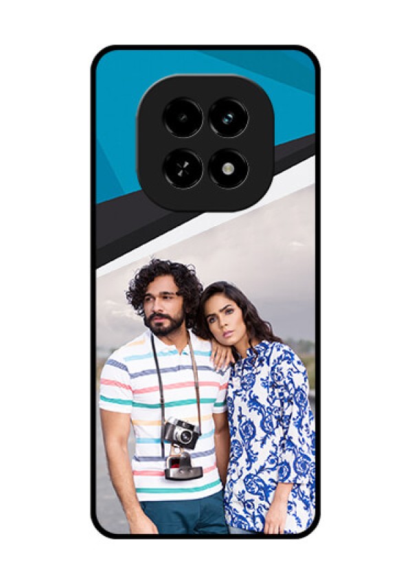 Realme C63 5G Custom Glass Phone Case - Simple Pattern Photo Upload Design