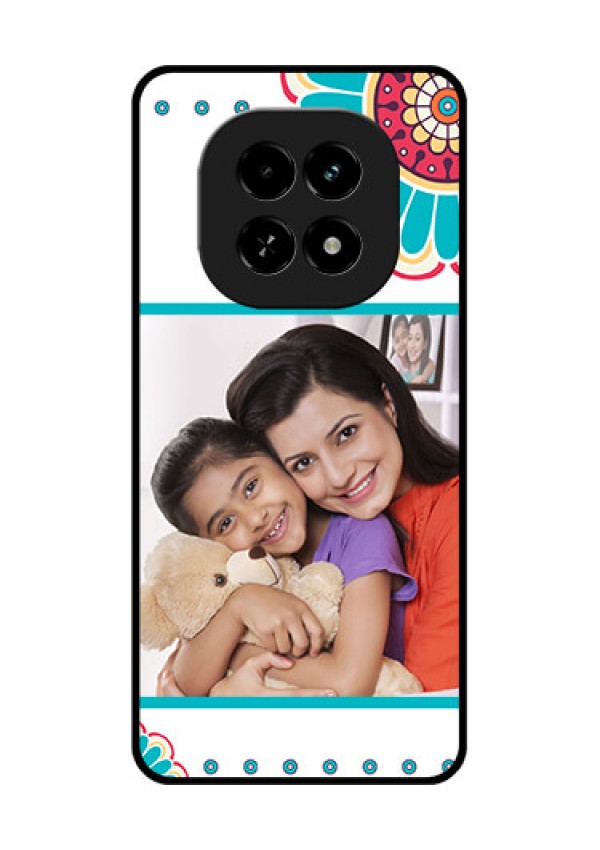 Realme C63 5G Custom Glass Phone Case - Flower Design