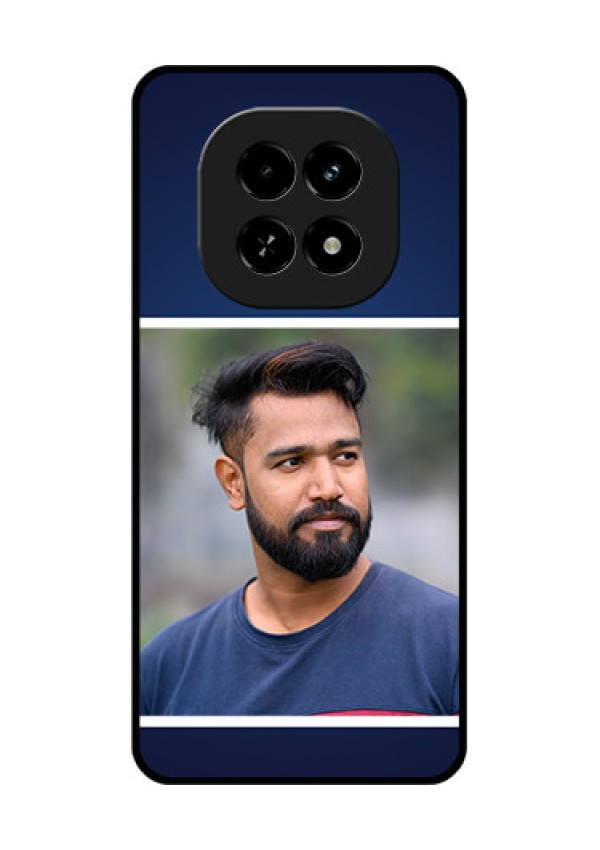 Realme C63 5G Custom Glass Phone Case - Simple Royal Blue Design