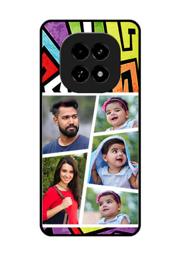 Realme C63 5G Custom Glass Phone Case - Graffiti Pattern Design