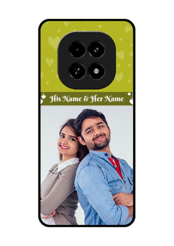 Realme C63 5G Custom Glass Phone Case - You and Me Heart Design