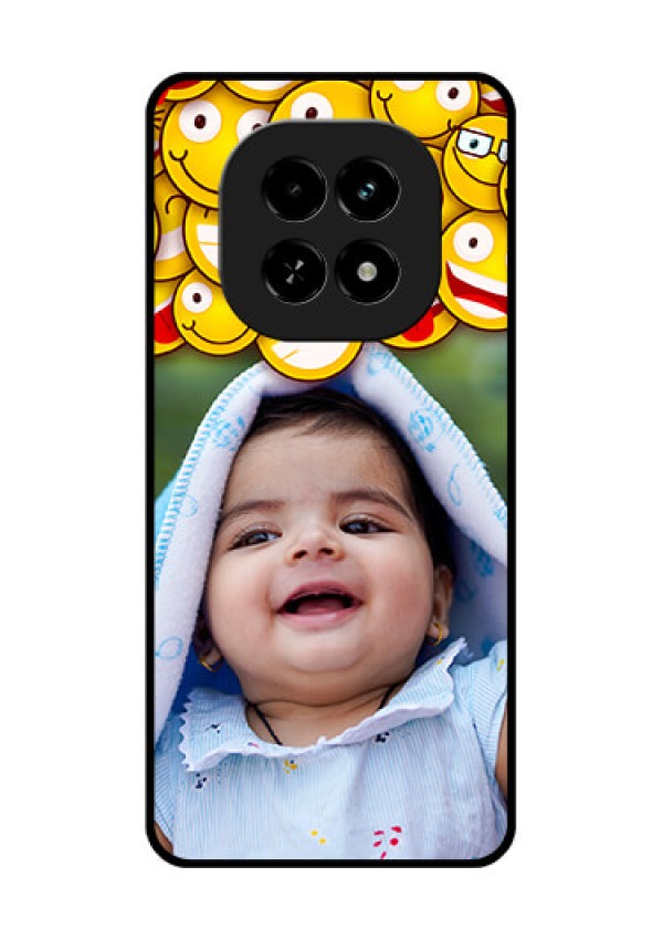 Realme C63 5G Custom Glass Phone Case - With Smiley Emoji Design
