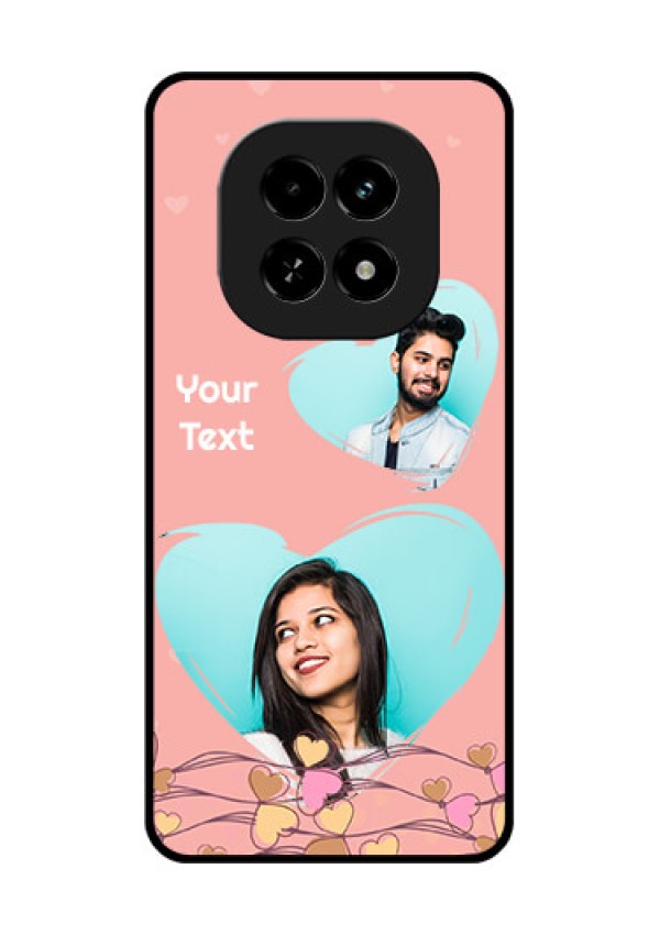 Realme C63 5G Custom Glass Phone Case - Love Doodle Design