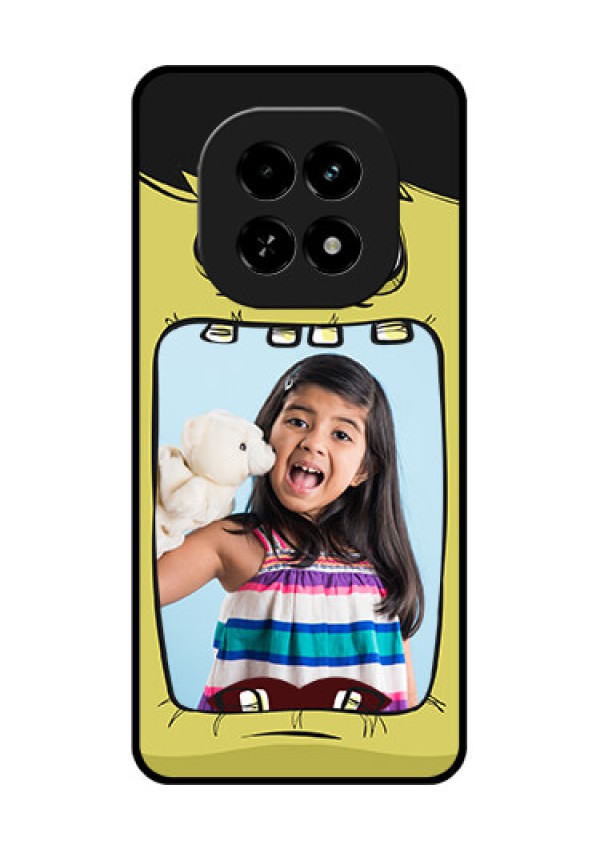 Realme C63 5G Custom Glass Phone Case - Cartoon Monster Back Case Design