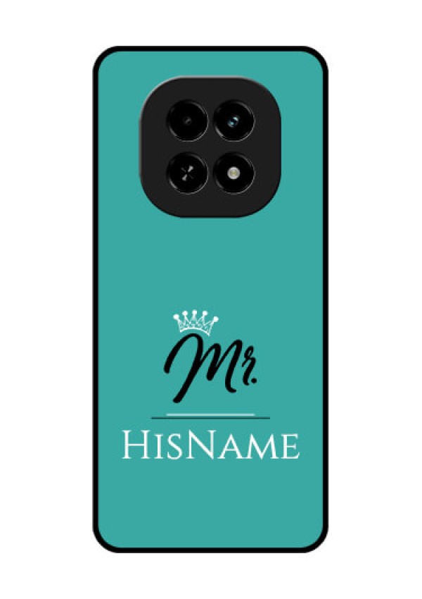 Realme C63 5G Custom Glass Phone Case - Mr With Name Design