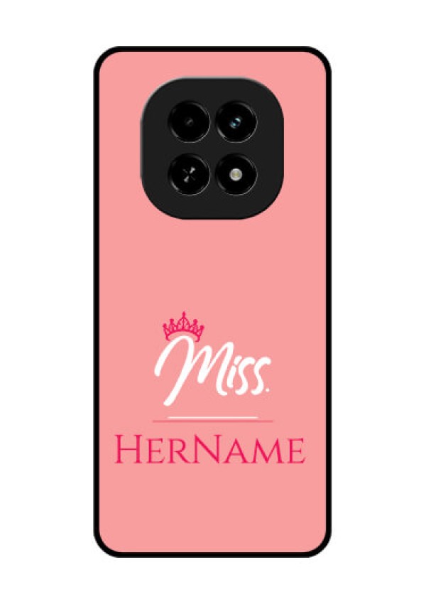 Realme C63 5G Custom Glass Phone Case - Mrs With Name Design
