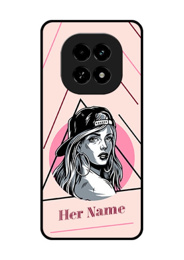 Realme C63 5G Custom Glass Phone Case - Rockstar Girl Design