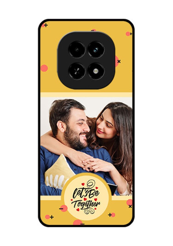 Realme C63 5G Custom Glass Phone Case - Lets Be Together Design