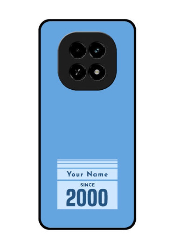Realme C63 5G Custom Glass Phone Case - Custom Year Of Birth Design
